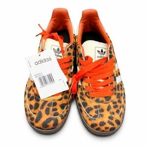 Adidas Leopard Print Sneakers with Red Accents M4.5 W5.5